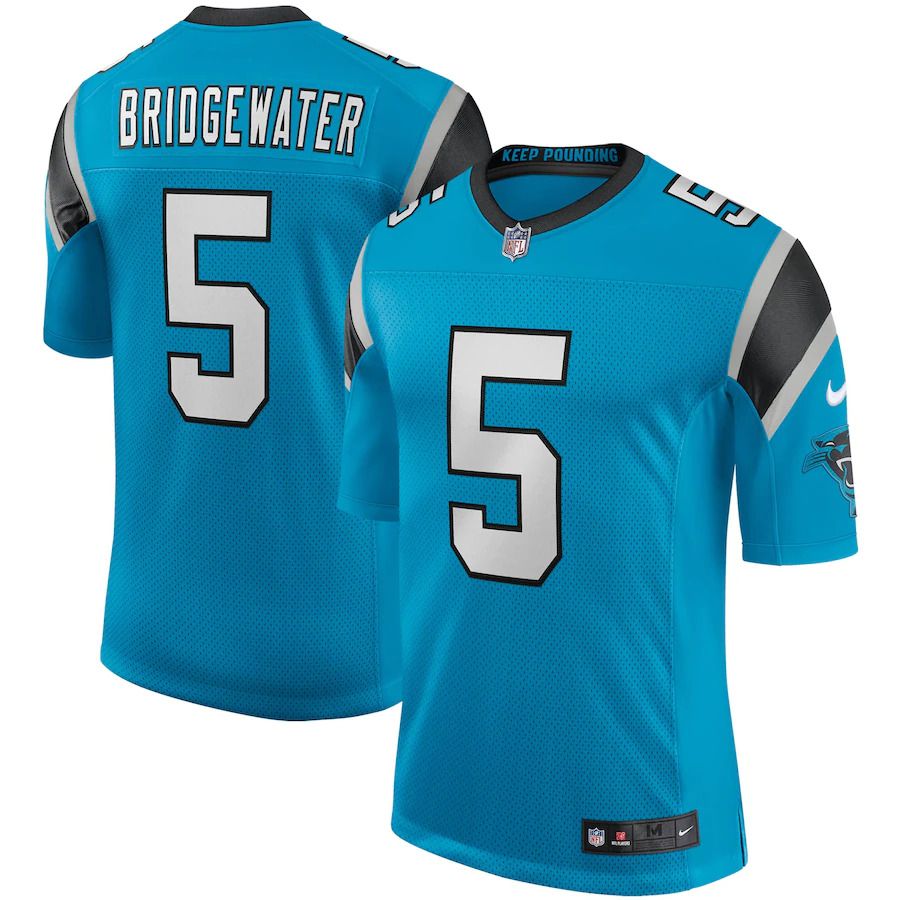Men Carolina Panthers #5 Teddy Bridgewater Nike Blue Vapor Limited NFL Jersey->carolina panthers->NFL Jersey
